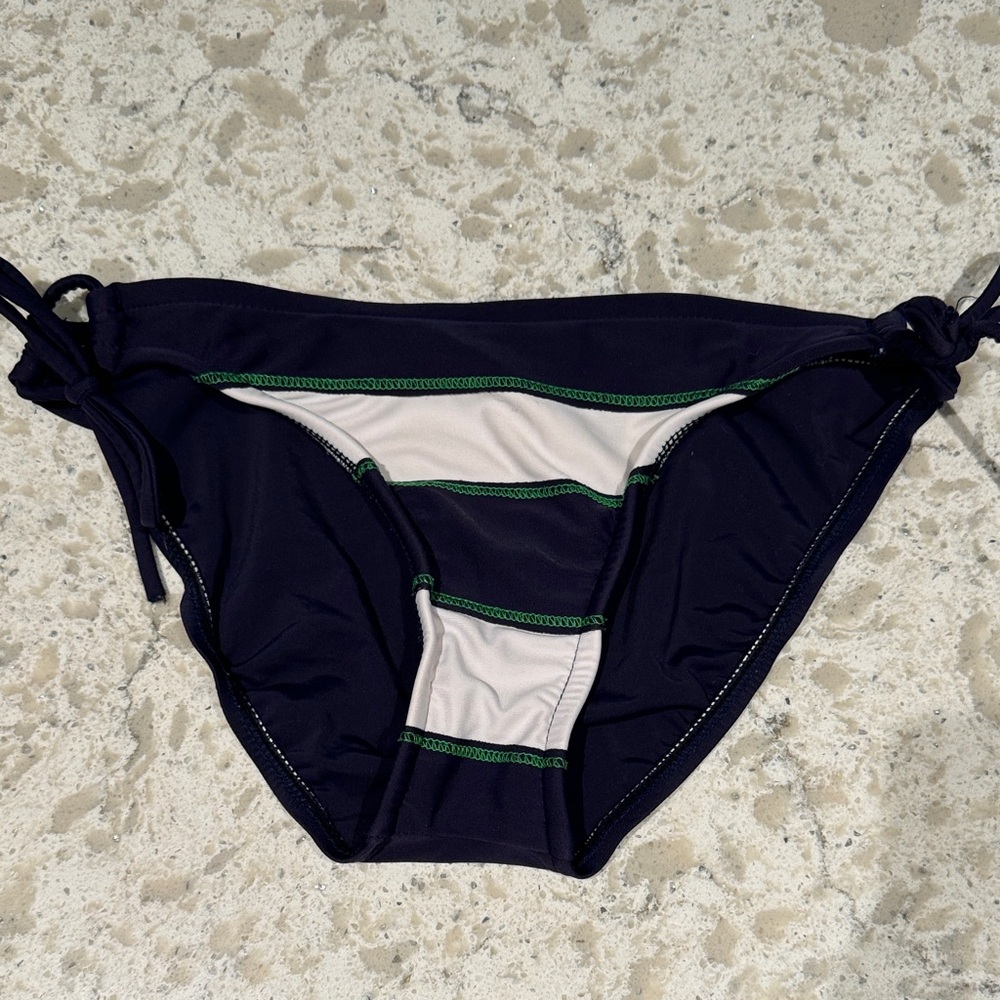 Xhilaration Navy and White Bikini Bottom